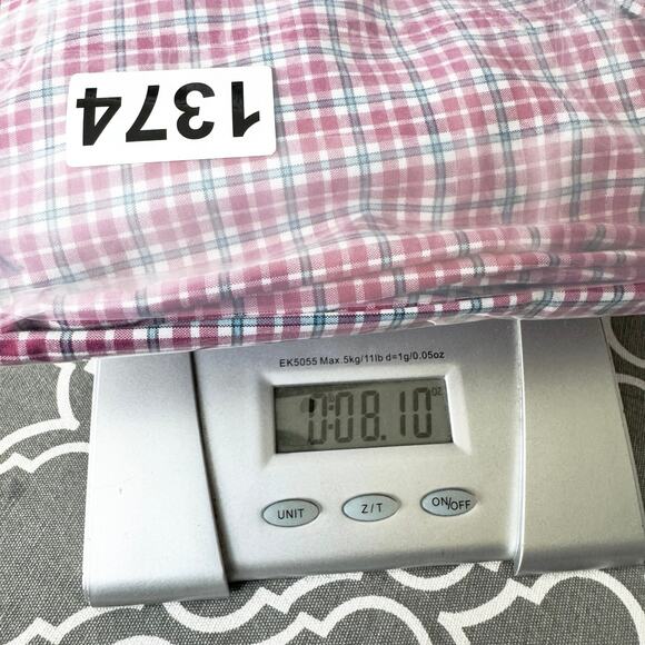 Ralph Lauren Button Down Dress Shirt Mens Medium Plaid Business Pink Preppy - Picture 11 of 11